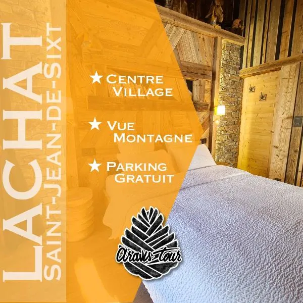 Studio Lachat - Centre village, vue montagnes - AravisTour, hôtel à Saint-Jean-de-Sixt