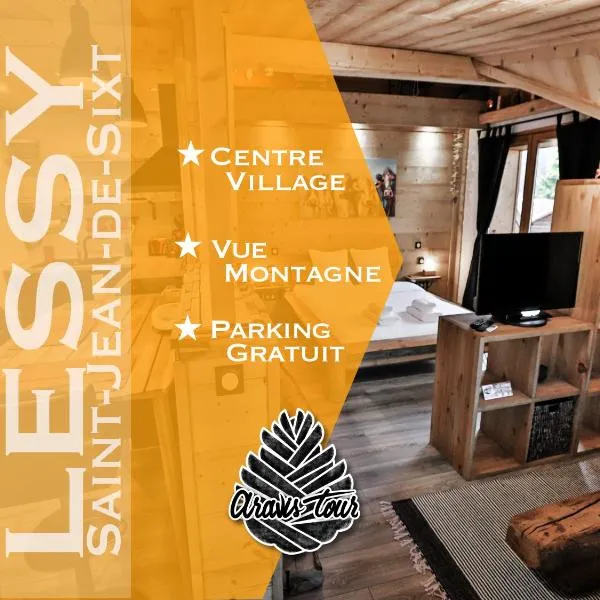 Studio Lessy - Centre village - AravisTour、サン・ジャン・ド・シックスのホテル