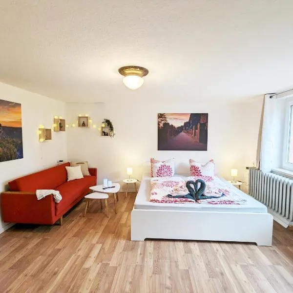 Viesnīca Urlaubsmagie - Wohnung für 3P am Wanderweg - L1 pilsētā Zebnica