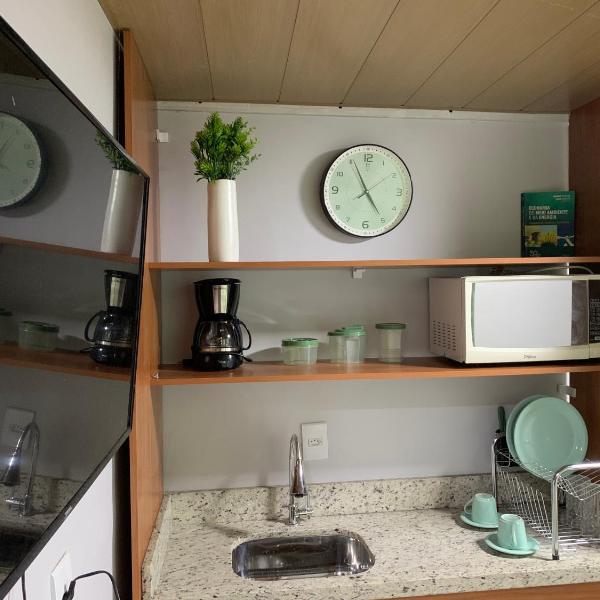 STUDIO aconchego, com Ar, Wifi, Smartv e Cozinha - Foto 3