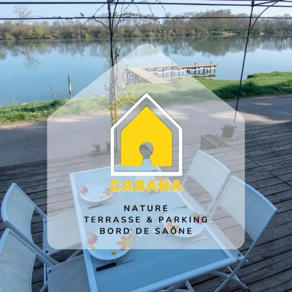 CABANA & Voie Bleue - Bord de Saône, hotel in Saint-Martin-Belle-Roche