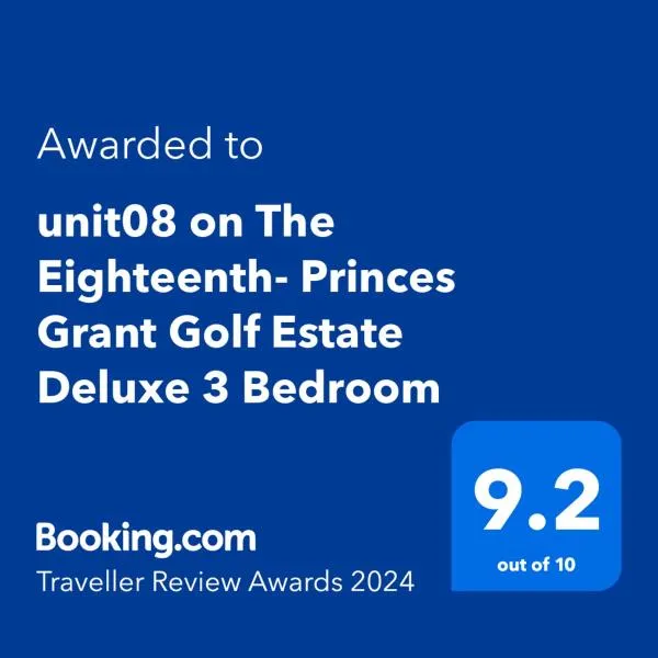 Unit08 on The Eighteenth with inverter at Princes Grant Golf Estate, hotel di Blythedale