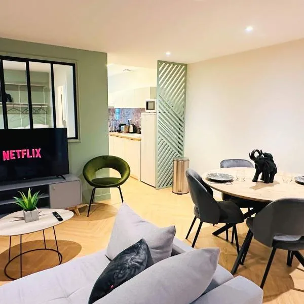 Le Scandinave - PROCHE MACON - PARKING GRATUIT - NETFLIX - FIBRE, hotel in Pont-de-Veyle