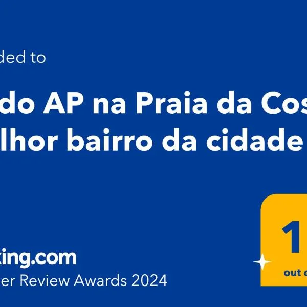 Lindo AP na Praia da Costa melhor bairro da cidade, hotel in Vila Velha