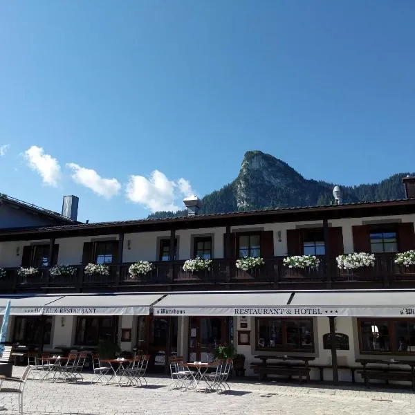 s`Wirtshaus Hotel & Restaurant, hotel in Oberammergau