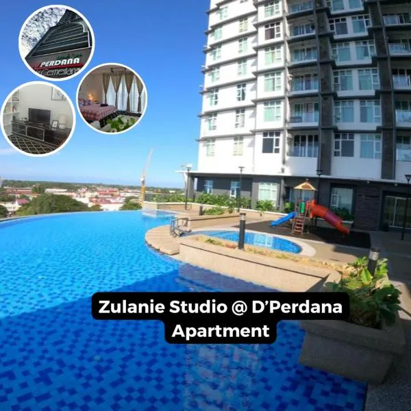 Zulanie Family Studio at D'Perdana Apartment, Spacious and Cozy with POOL, Free Wifi & Netflix, hotel in Kota Bharu