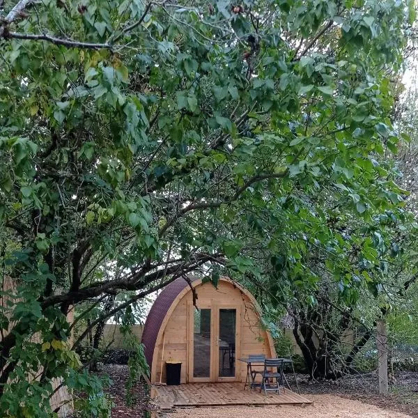 CABANE INSOLITE et COCOONING 2 personnes-CAMPING LE BEL AIR- L'ERABLE，Limogne-en-Quercy的飯店