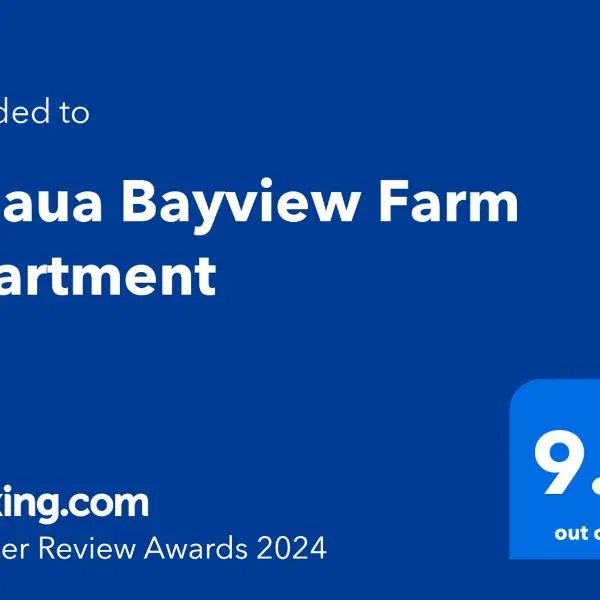 Kaiaua Bayview Farm Apartment, hotel u gradu Miranda