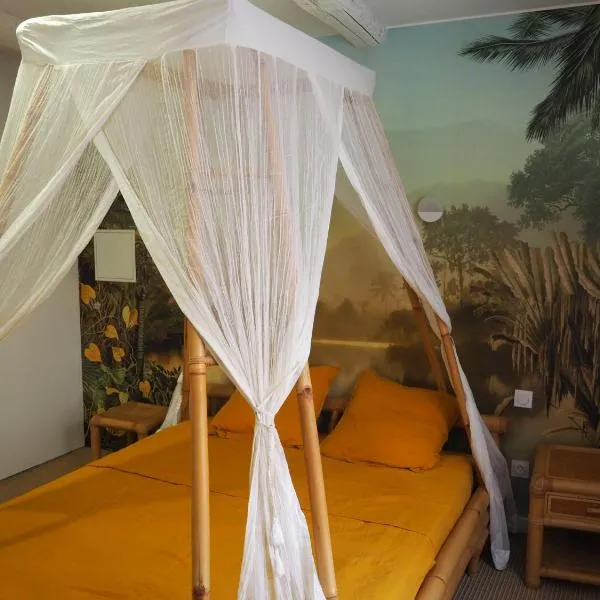 CHAMBRES DE L'ORATOIRE-climatisées, Impasse calme, lumineuse, centre ville, Pézenas, hotel v destinaci Pézenas