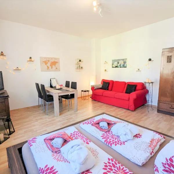 Sebnitz में, होटल UO - Urlaubsmagie - helle Wohnung, Saunazugang