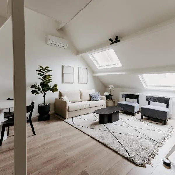 Cathedral view from the bathtub, hotel in Antwerp