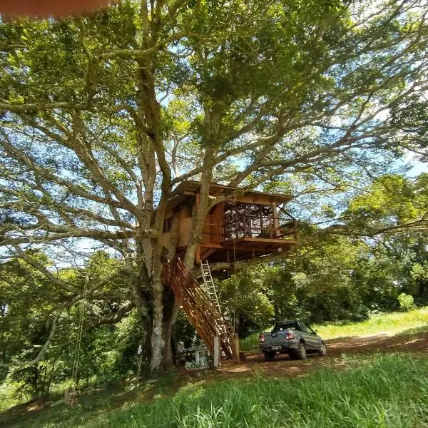 Casa na Árvore sítio Iananda, hotel Sapucaí-Mirimben