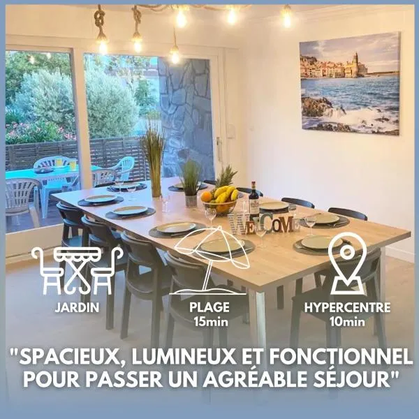 L'Artmonie - Climatisé - Jardin - Centre-ville - Plage, hotel in Perpignan