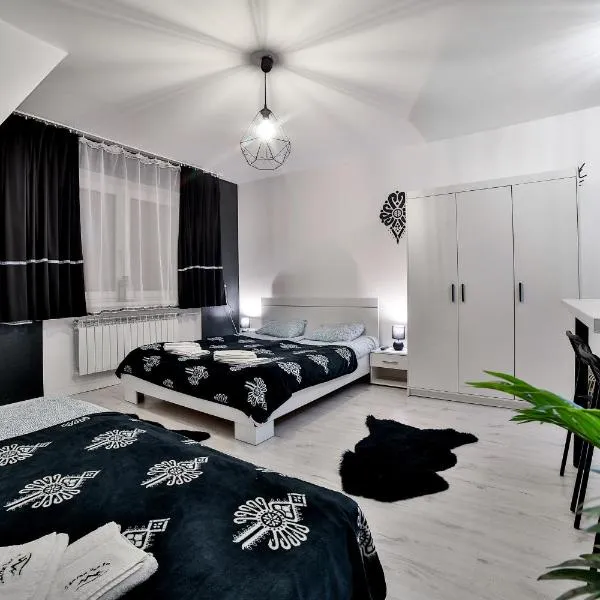 Apartamenty Czarna Perła z jacuzzi w cenie - mini strefa spa - blisko basenów termalnych，位于斯扎法拉瑞的酒店