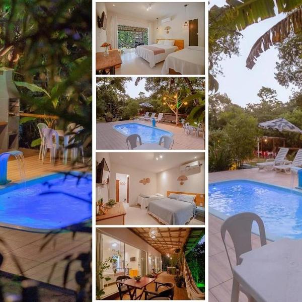 Aruana - café da manhã, piscina, na Reserva Sapiranga há 10 min da Vila de Praia do Forte