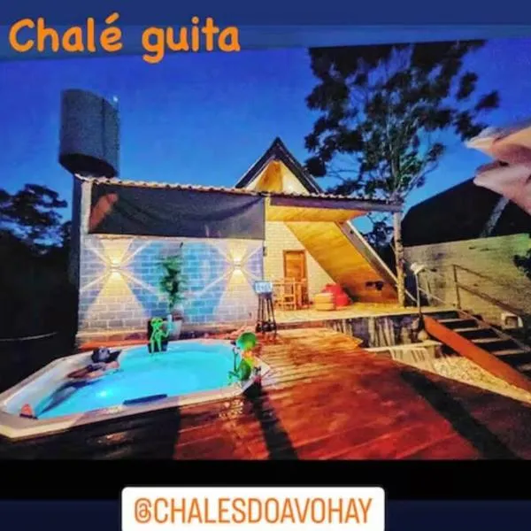 Chalés do AVOHAY lindo chalé com privativa banheira hidromassagem aquecida, hotel v destinaci Sao Jorge