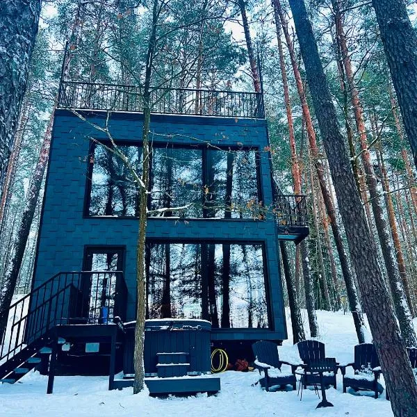 Premium Forest Bungalow with Ofuro Tub, hotel in Miežonys