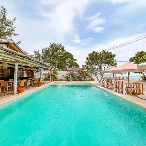 Bungalow Cafe Gili Beachfront, hotel v destinaci Gili Meno