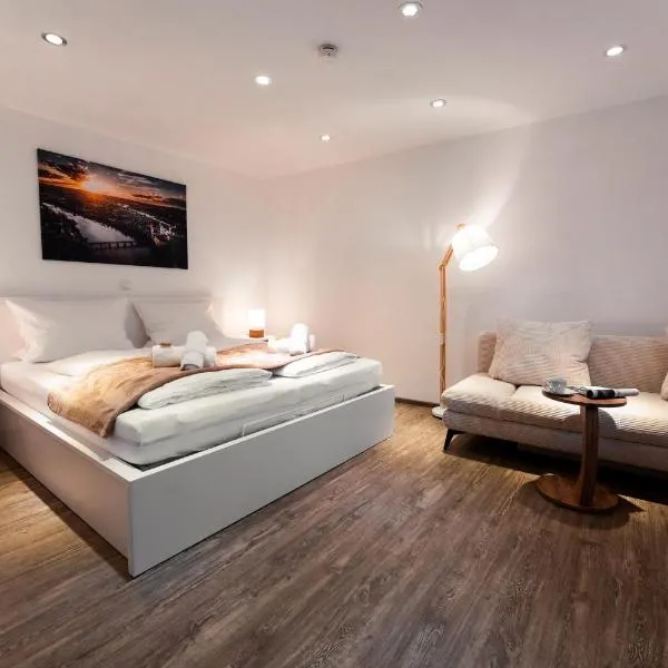 Moderne Stadtwohnung an der Fussgängerzone, Smart TV, Kingsize-Bett, Couch, Küche, hotel u gradu Pasau