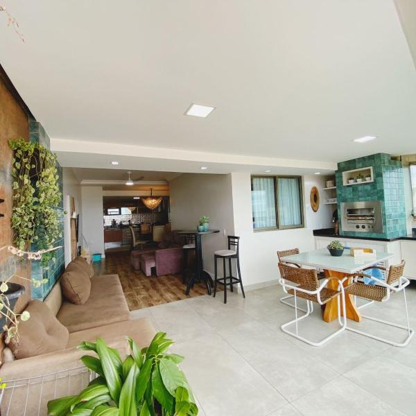 Apartamento De frente ao mar, linda varanda com churrasqueira - Foto 4