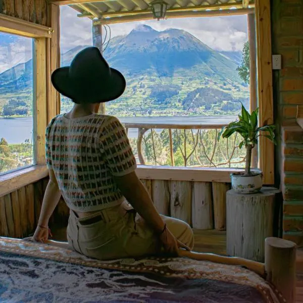 Cabañas y Glampings Balcon del lago, hotel v destinaci Otavalo