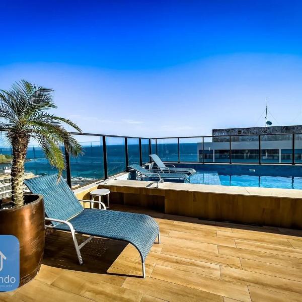 Apartamento aconchegante na Barra com vista mar