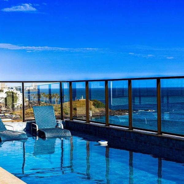 Apartamento aconchegante na Barra com vista mar - Foto 4