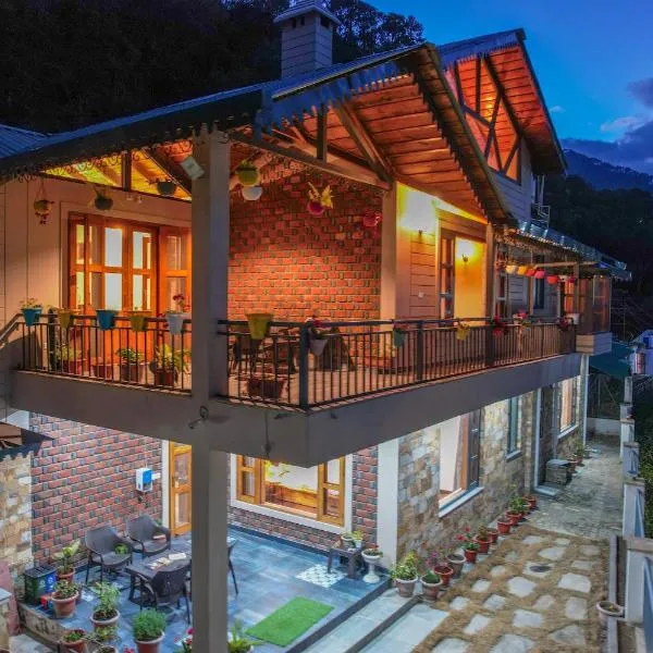 SaffronStays Wood Sparrow - 2BR Pet-Friendly Lakeside & Hill View Cottage for Families: Bhimtal şehrinde bir otel