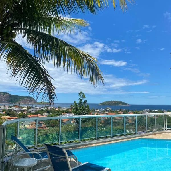 Flat com vista para o mar em Camboinhas, hotel Itacoatiarában