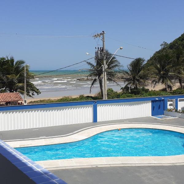 Apartamento 204 com vista da piscina e mar