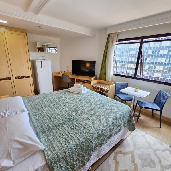 FLAT LETS IDEA BRASÍLIA HOTEL COM LIMPEZA DIÁRIA GRÁTIS, AO LADO DA ESPLANADA DOS MINISTÉRIOS E DO ESTÁDIO MANÉ GARRINCHA, COM WI-FI, PISCINA, ACADEMIA, SAUNA By REI DOS FLATS - Foto 2