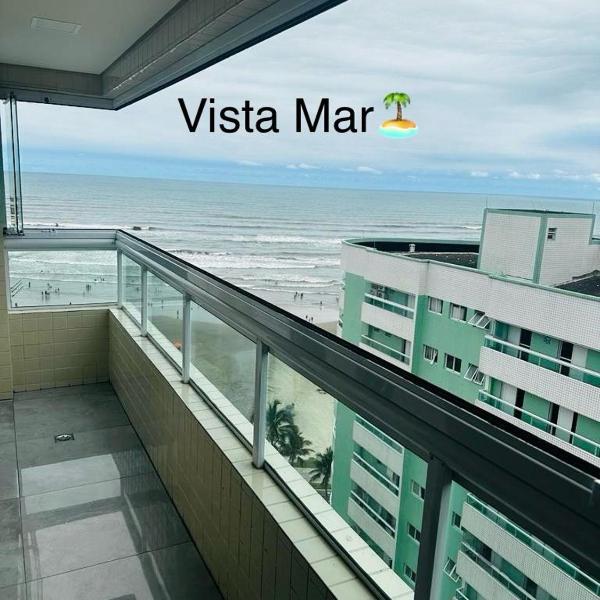 APTO BEIRA MAR - ACONCHEGANTE _ VARANDA GOURMET - WIFI - NETFLIX - TV A CABO - PRAIA GRANDE
