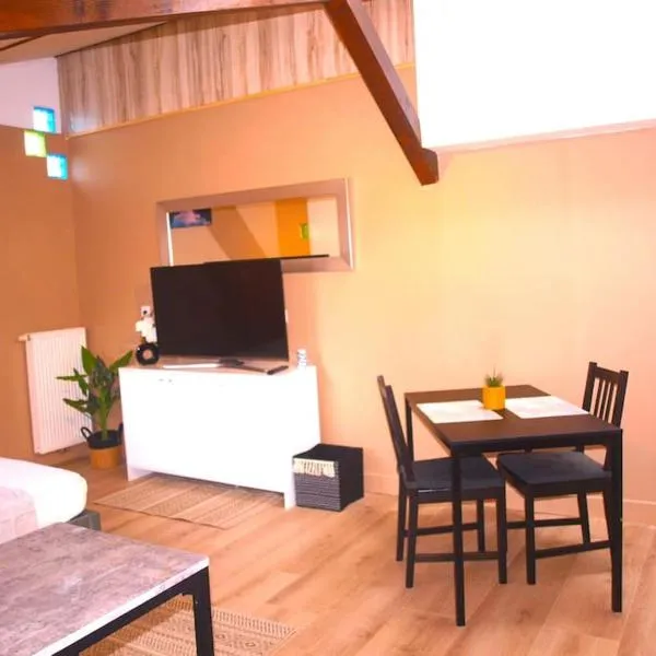 Studio Indépendant en Rez de jardin sans vis-à-vis, hotel en Parcieux