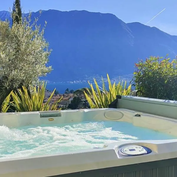 Magic Garden with Jacuzzi-Pool and Luxury Lake Como view, hotel in Lenno