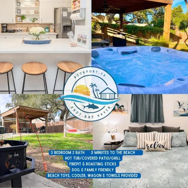 Knot Bay Haven, Dog Friendly, Hot Tub, Fenced yard, Patio and Grill, 3 BR, hotel v destinaci Rockport