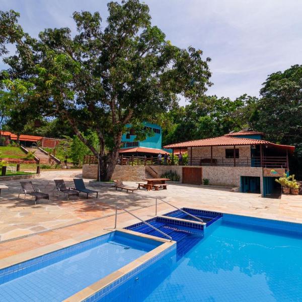 Casa de campo com piscina aquecida