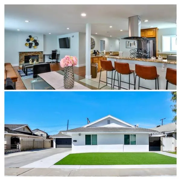 H&H Modern Lux 4BD 1 King Suite 3 Queen SoCal Disney, hotel v destinaci Westminster