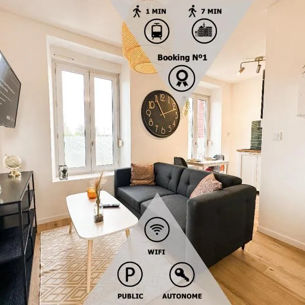 NEW: Agréable & lumineux *GARE*, hotel i Guingamp