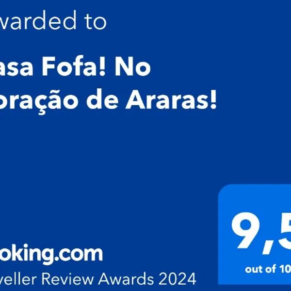 Casa Fofa! No Coração de Araras!, готель у місті Арарас-Петрополіс