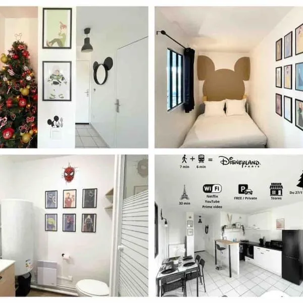 Mickey's house - Apartments 4 persons - 10 min Disneyland Paris, khách sạn ở Bussy-Saint-Georges