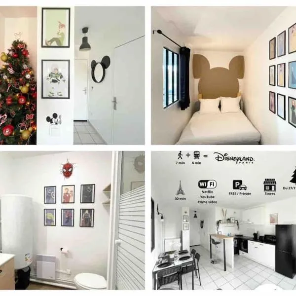Mickey's house - Apartments 4 persons - 10 min Disneyland Paris, hotel in Bussy-Saint-Georges