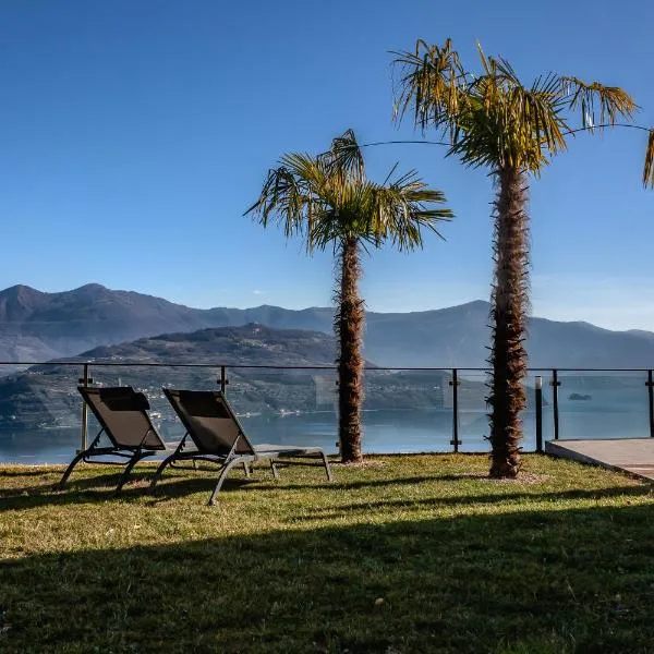 MIA ISOLA with lake view, garden and swimming pool, hotel di Parzanica