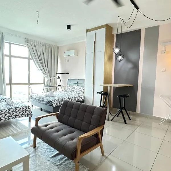 Palazio Serviced Apartment in Mount Austin near Aeon IKEA Toppen HSI、ジョホールバルのホテル