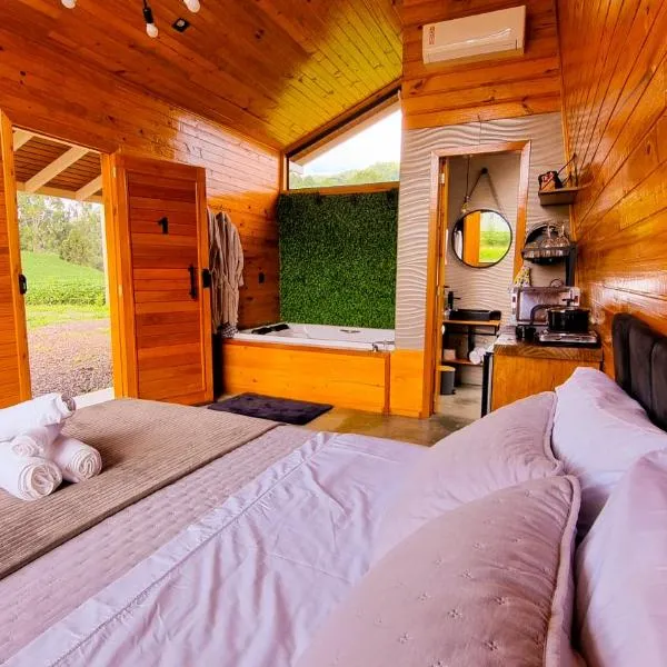 Sand River - Cabanas com românticas hidromassagem entre Urubici e Urupema, hotel v destinaci Rio Rufino
