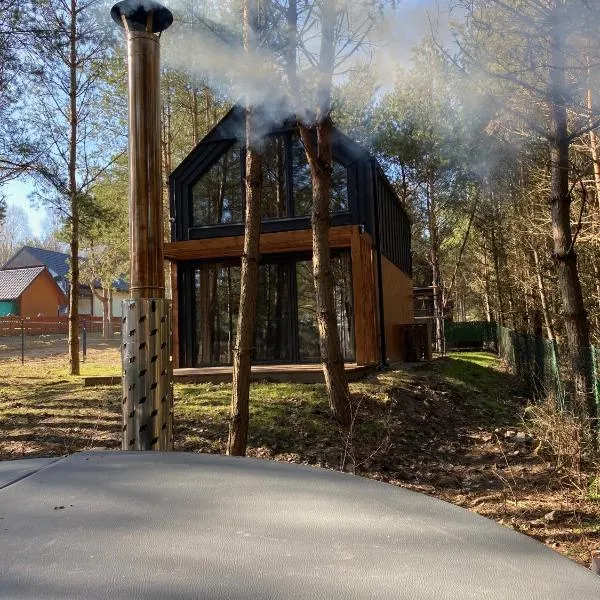 DOMEK LABA CHAŃCZA nad zalewem, domek w lesie z opcją balii, ANTRESOLA, hotel v destinácii Życiny