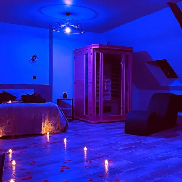 Love Room Le Chalet / Jacuzzi / Sauna, hotel v destinácii Château-Landon
