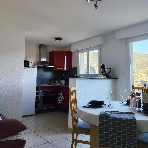 Appartement avec une belle vue sur Palalda – hotel w mieście Amélie-les-Bains-Palalda