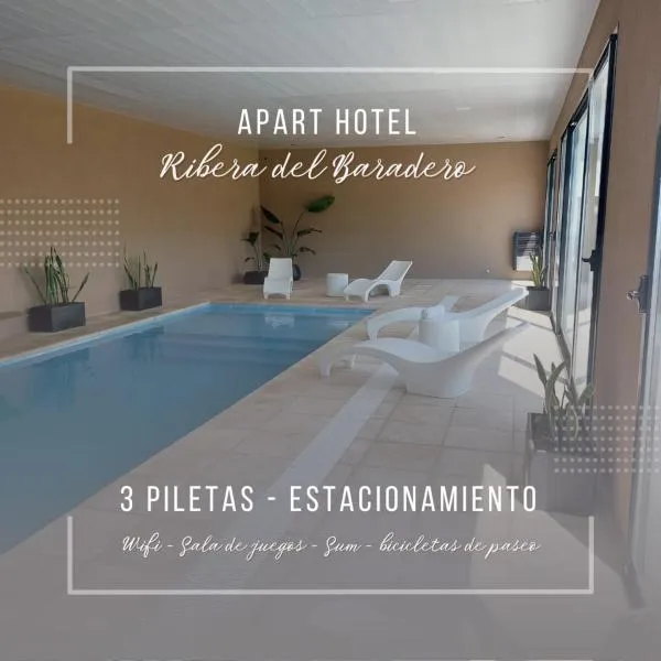 APART HOTEL RIBERA DEL BARADERO pileta climatizada, hotel a Alsina