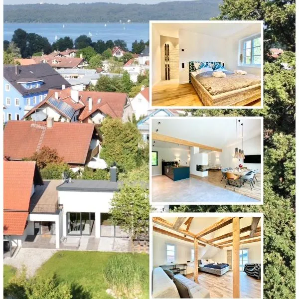 Snug Stays 4 - Design Villa mit Garten zentral, ruhig, 400m zum Ammersee, Hotel in Dießen am Ammersee