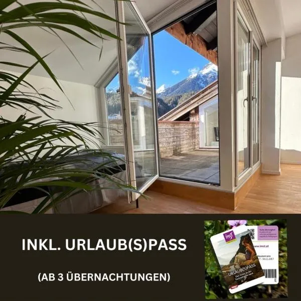 Geräumiges sonniges Apartment mit Bergblick、イムストのホテル